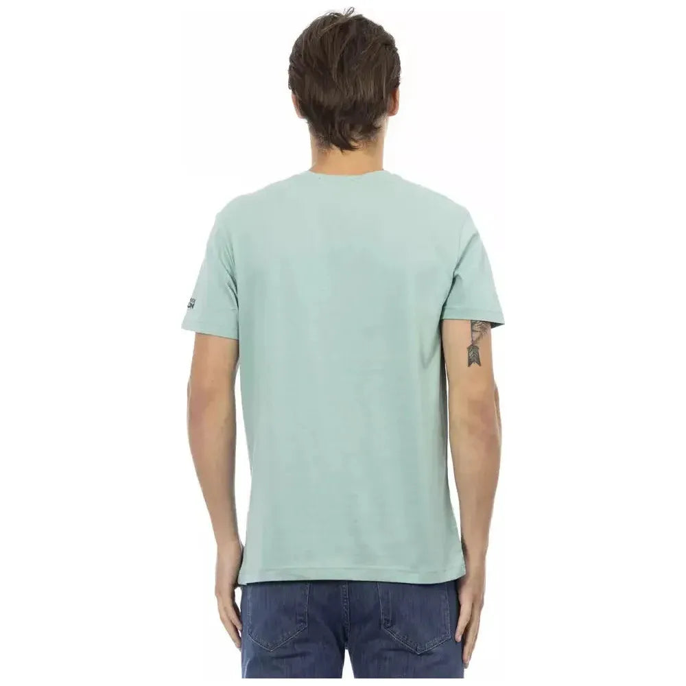 Trussardi Action Green Cotton Men's T-Shirt Trussardi Action