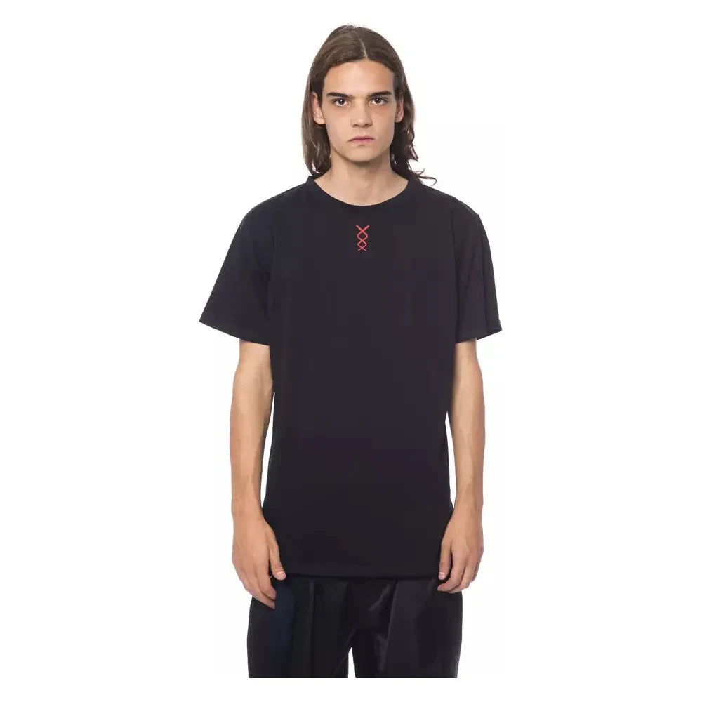 Nicolo Tonetto Black Cotton Men's T-Shirt Nicolo Tonetto