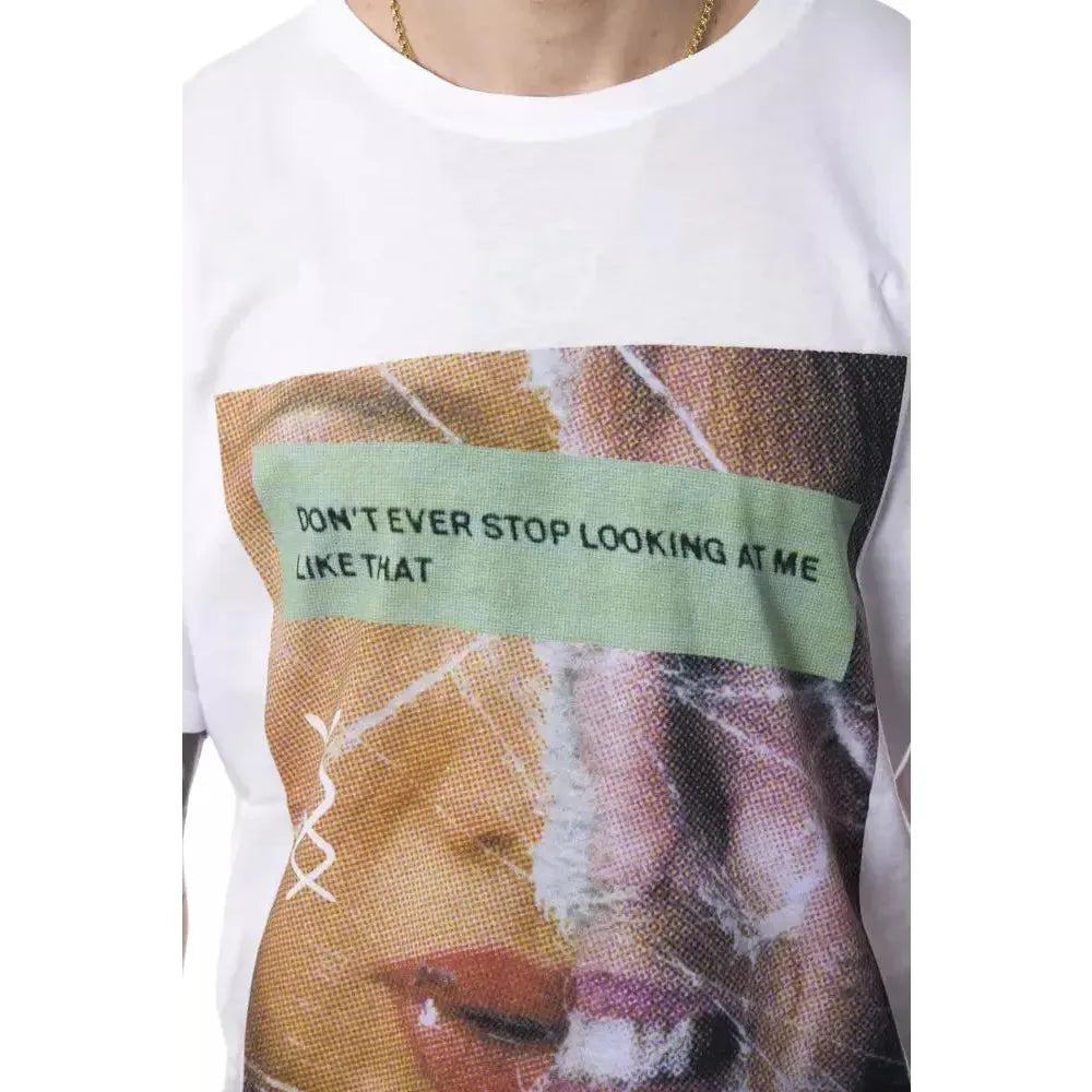 Nicolo Tonetto White Cotton Men T-Shirt