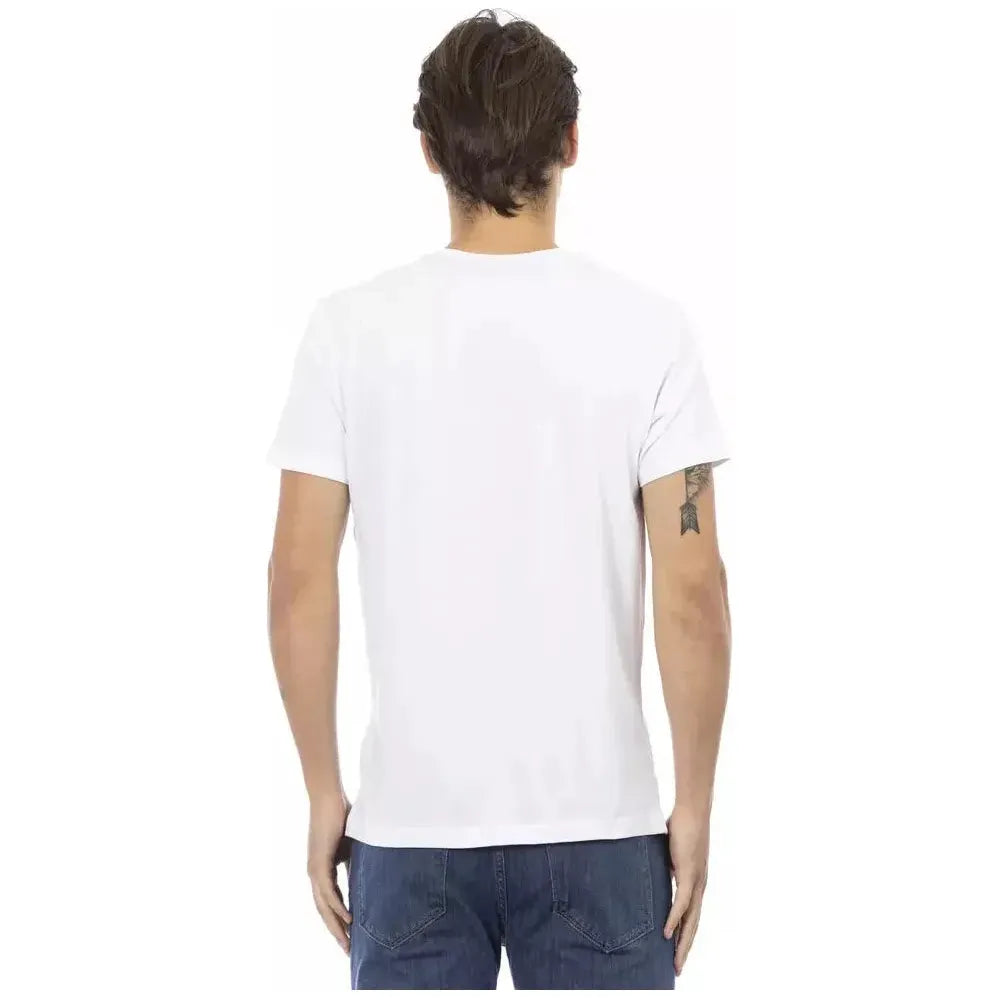 Trussardi Action White Cotton Men's T-Shirt Trussardi Action