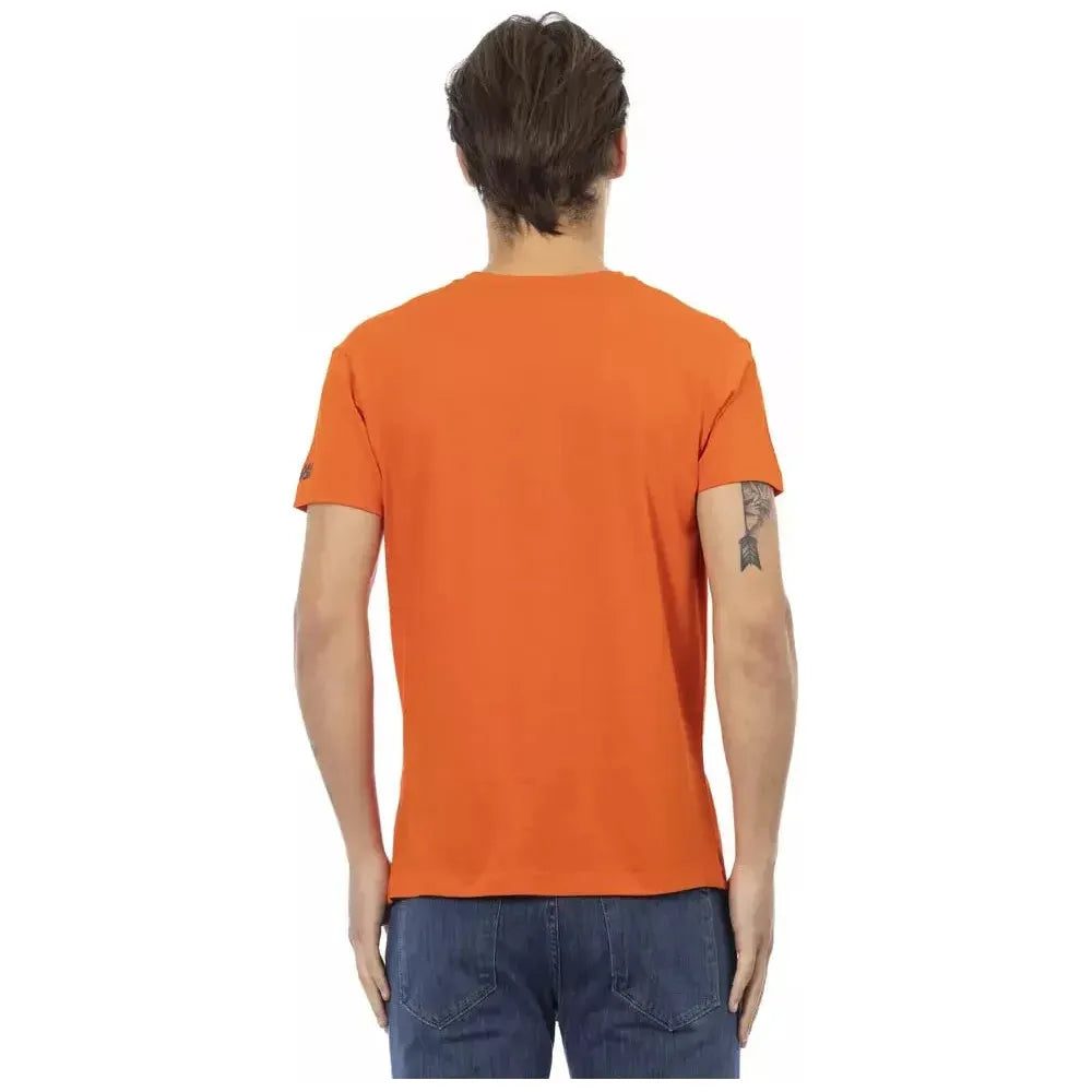 Trussardi Action "Orange Cotton Men T-Shirt" Trussardi Action