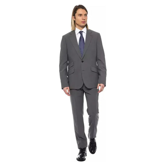 Billionaire Italian Couture Gray Wool Men Suit Billionaire Italian Couture