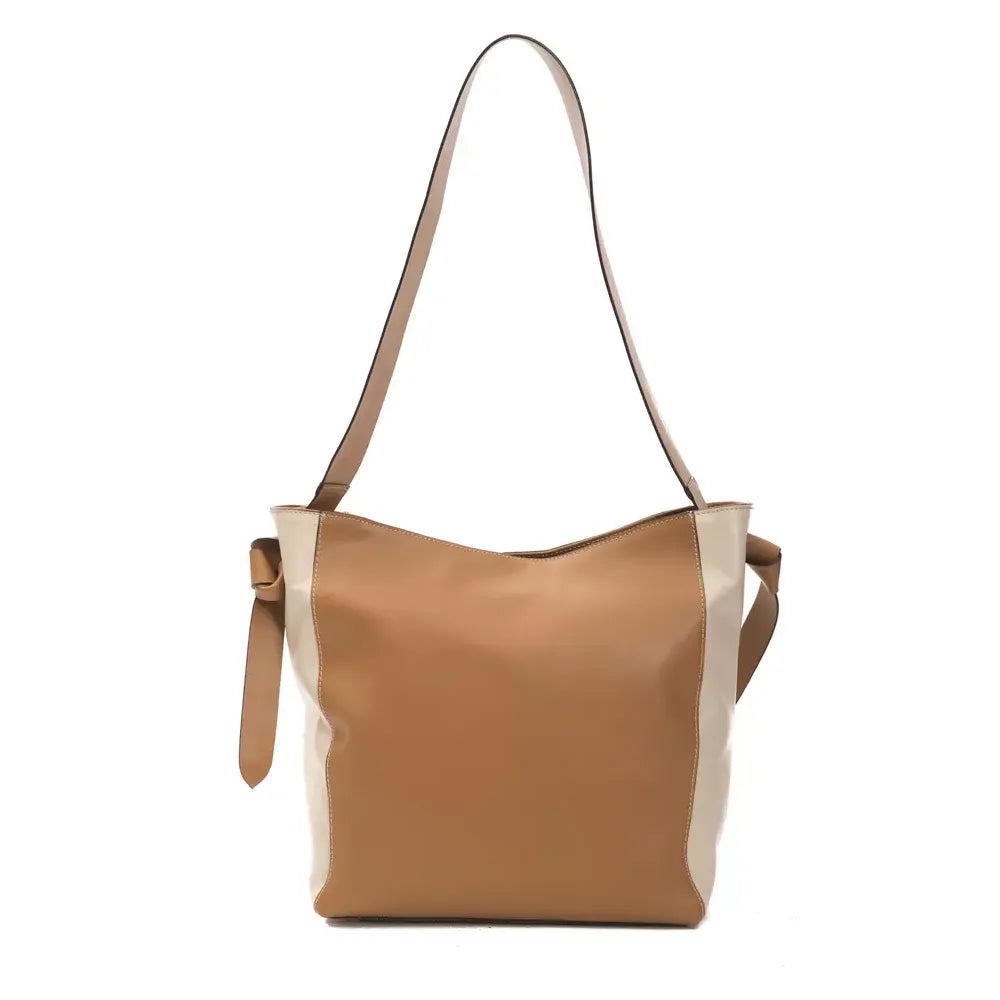 Pompei Donatella Brown Leather Shoulder Bag