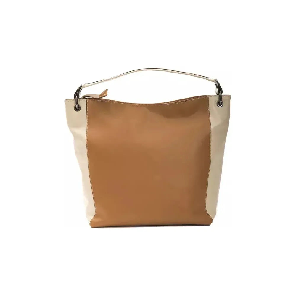 Pompei Donatella Brown Leather Women Shoulder Bag Pompei Donatella