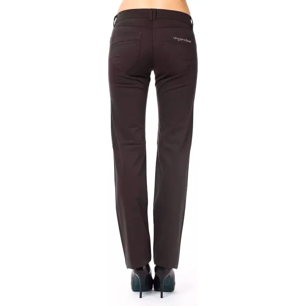 Ungaro Fever Brown Cotton Women Pants Ungaro Fever