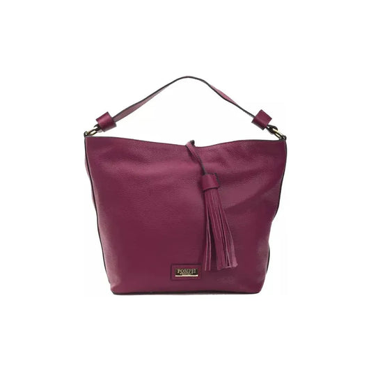 Pompei Donatella Burgundy Leather Women Shoulder Bag Pompei Donatella