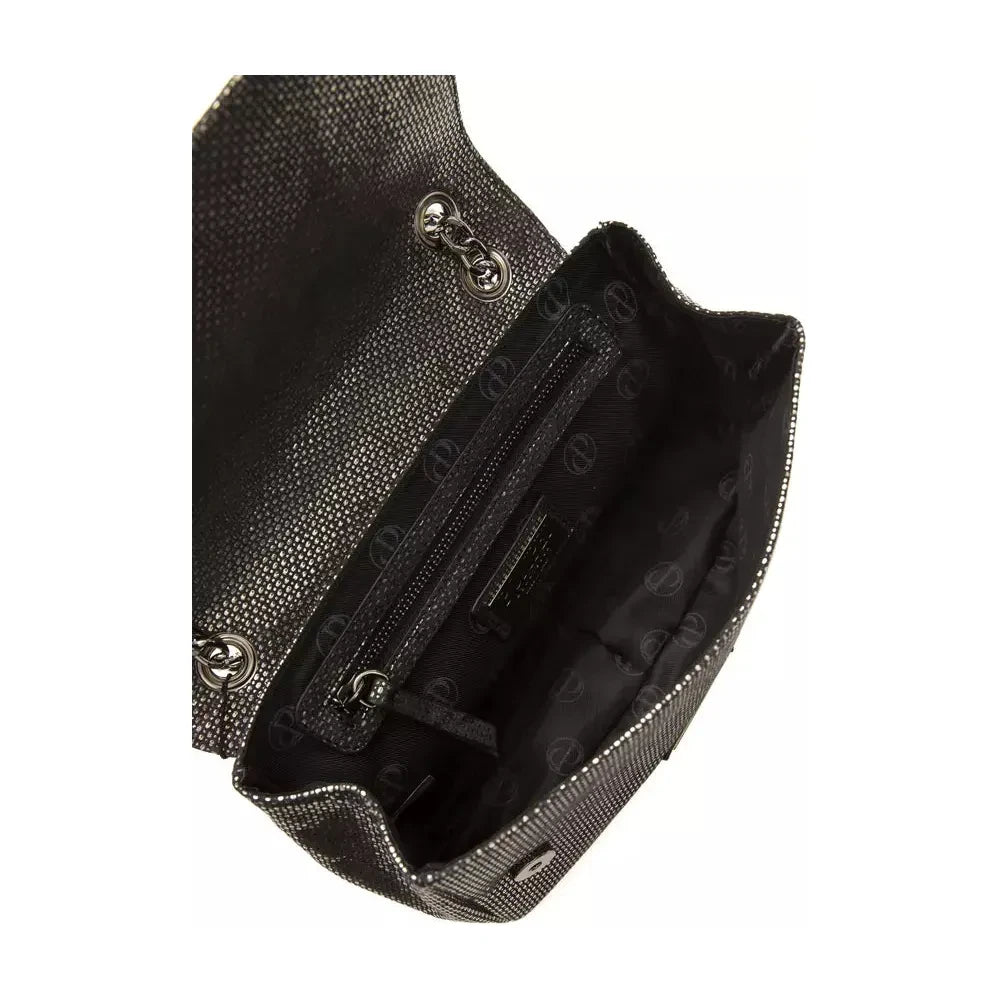 Pompei Donatella Gray Leather Women Crossbody Bag