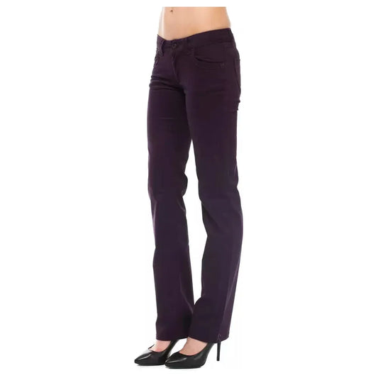 Ungaro Fever Purple Cotton Women Pants Ungaro Fever