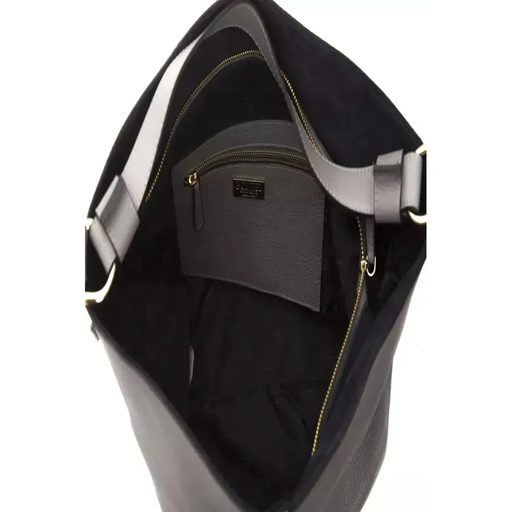 Front view with bag zipped and handles upright.