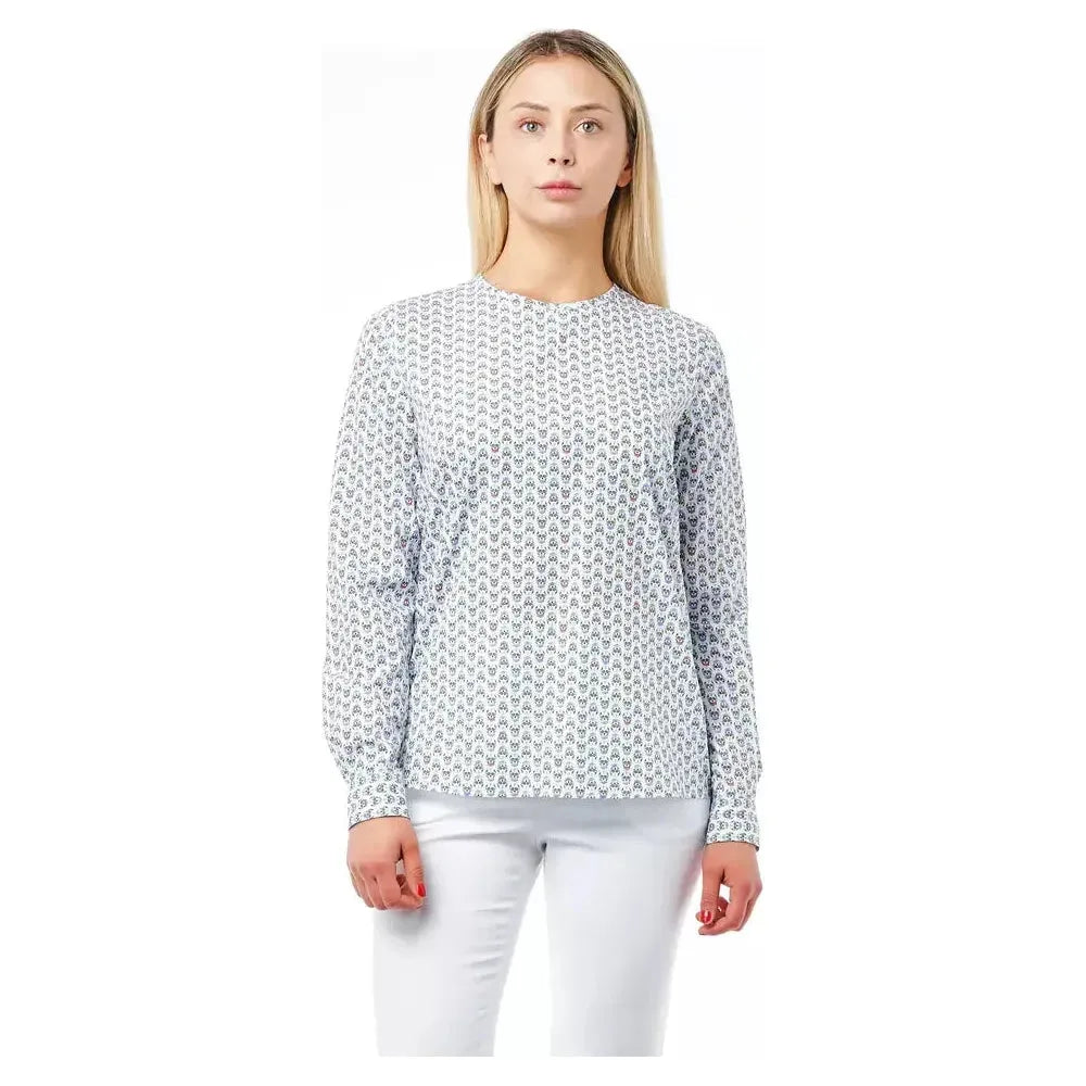 Bagutta White Cotton Women Blouse