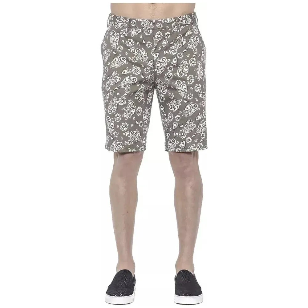 PT Torino Green Cotton Men's Bermuda Short Shorts PT Torino