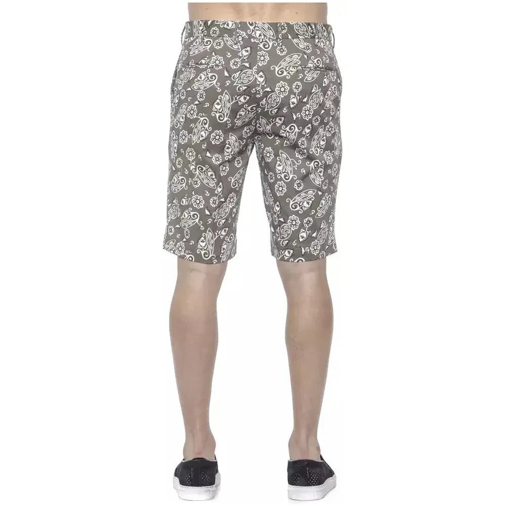 PT Torino Green Cotton Men's Bermuda Short Shorts PT Torino