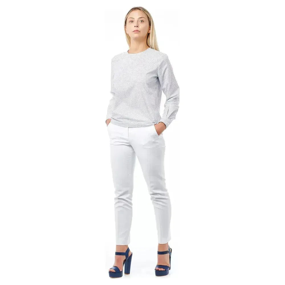 Bagutta White Cotton Women Blouse Bagutta