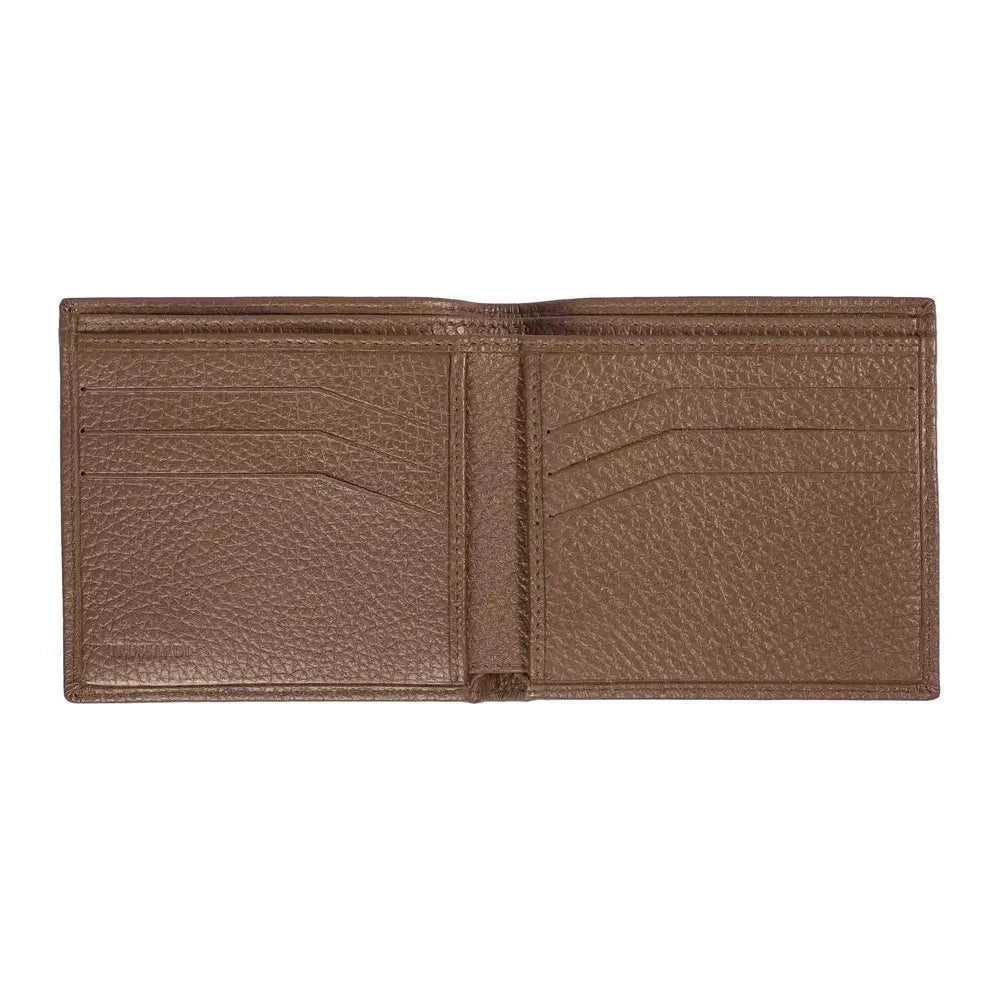 Trussardi Elegant Embossed Leather Men's Wallet Trussardi