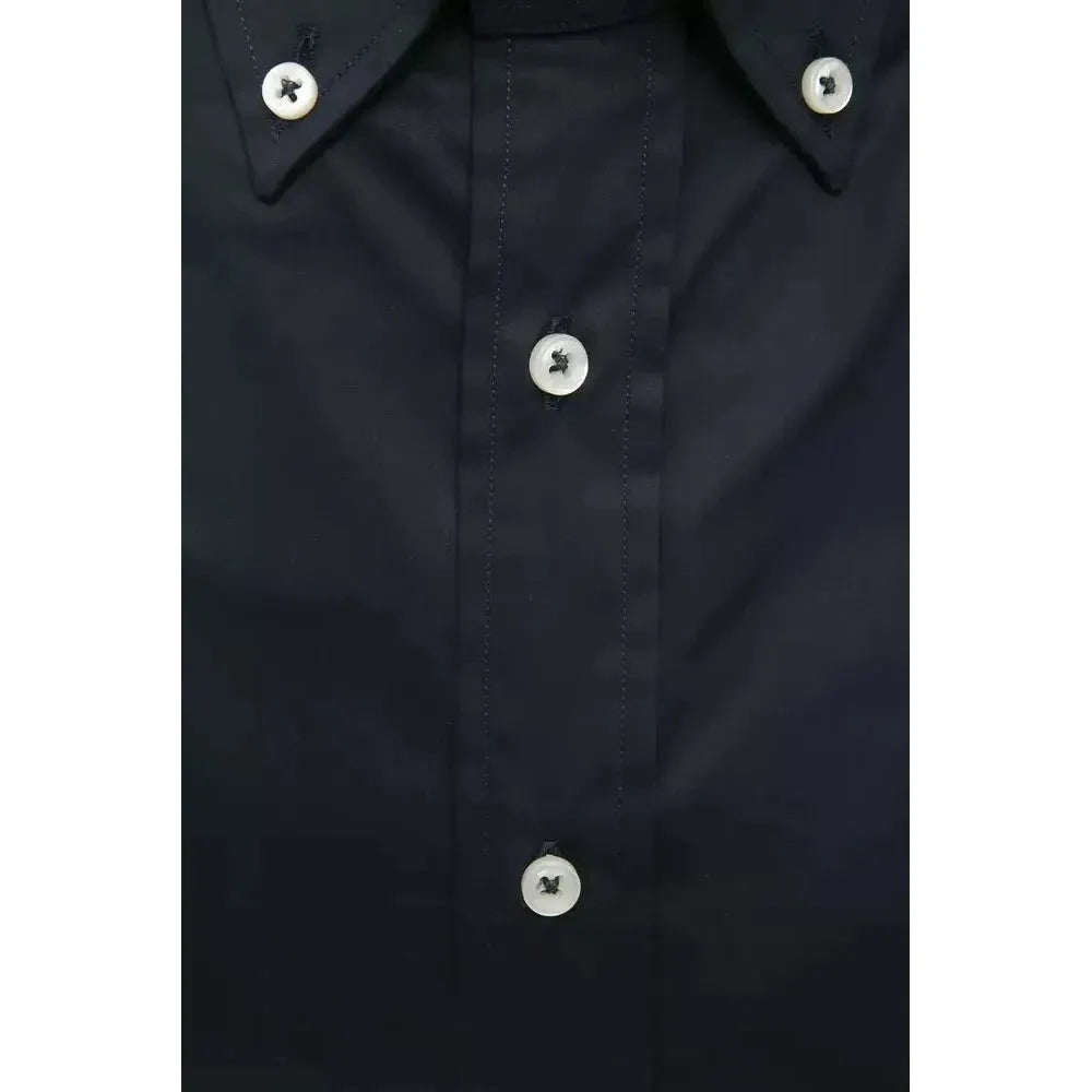 Robert Friedman Black Cotton Men Shirt Robert Friedman