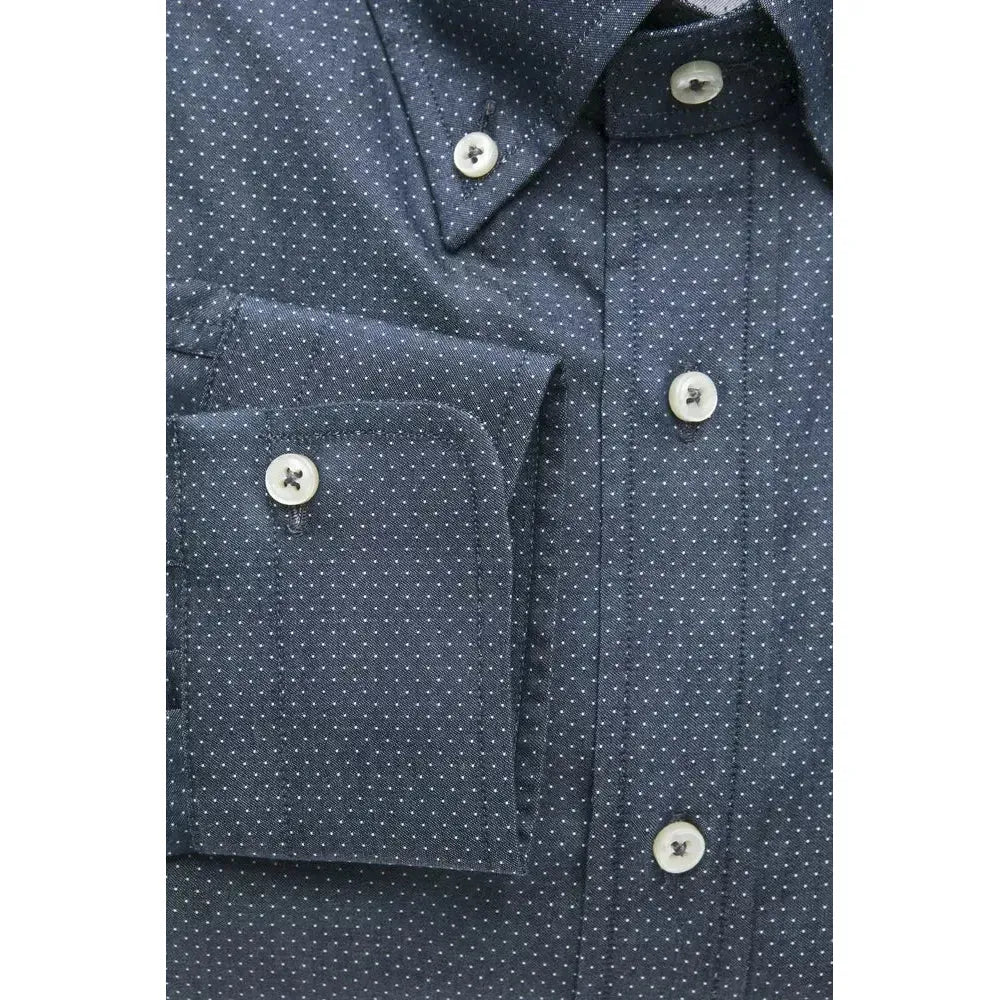 Robert Friedman Blue Cotton Men's Shirt