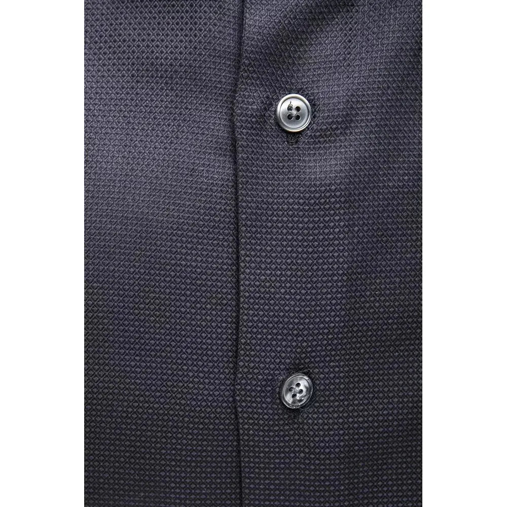 Robert Friedman Blue Cotton Men's Shirt Robert Friedman