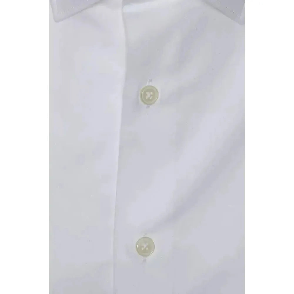 Robert Friedman White Cotton Men's Shirt Robert Friedman