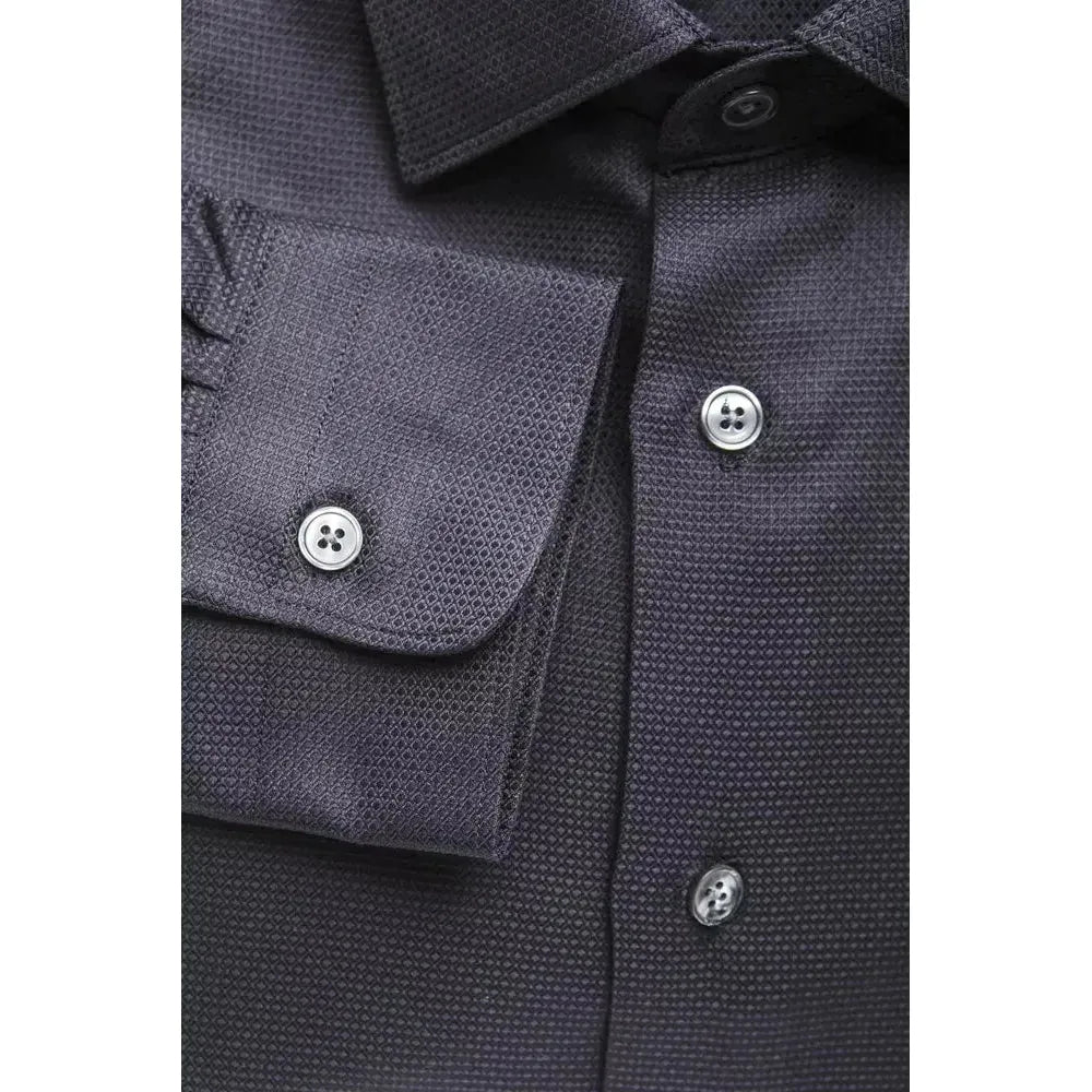 Robert Friedman Blue Cotton Men's Shirt Robert Friedman