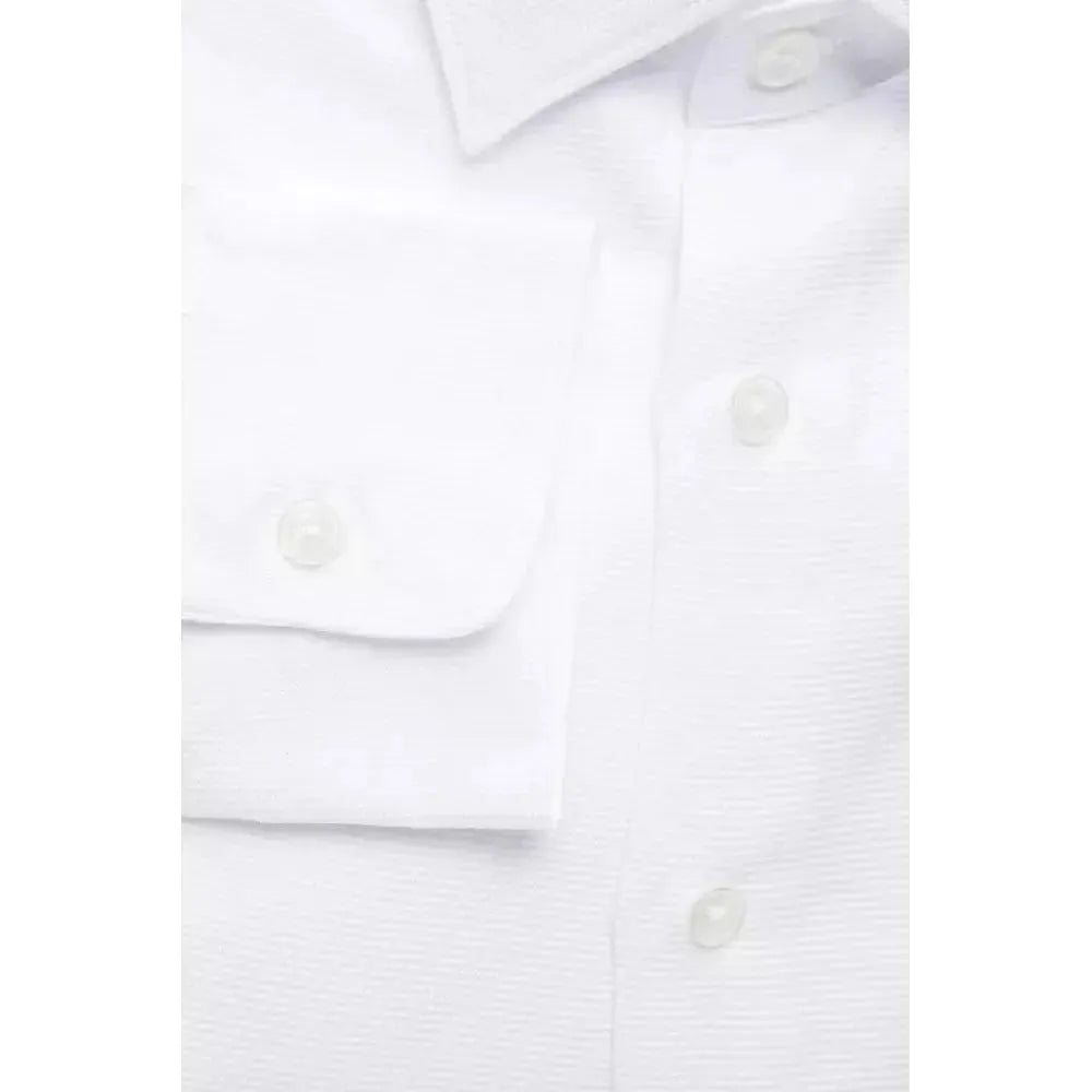 Robert Friedman White Cotton Men's Shirt Robert Friedman