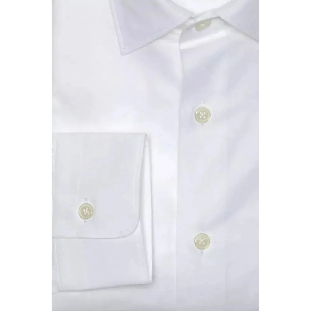 Robert Friedman White Cotton Men's Shirt Robert Friedman