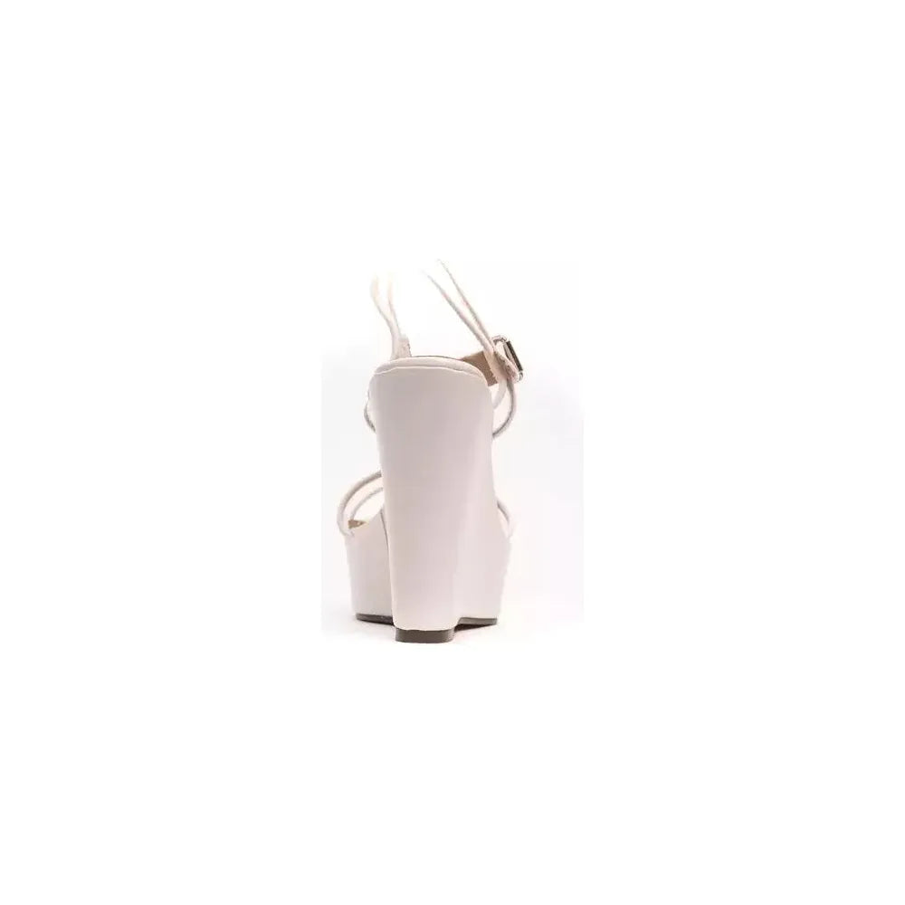Péché Originel White Polyethylene Women's Wedge Sandal