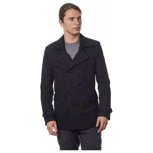 Verri Blue Cotton Men Blazer Verri