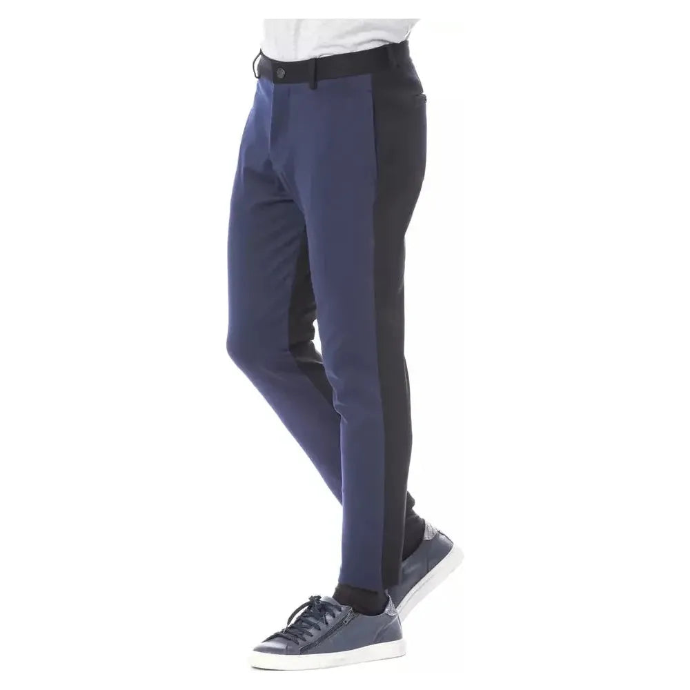 Verri Blue Viscose Men Pant Jeans & Pants Verri