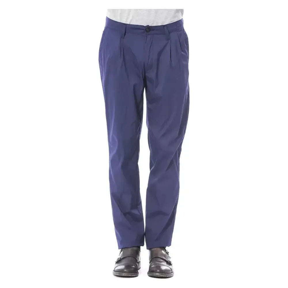 Verri Blue Cotton Men Chino Pant Verri