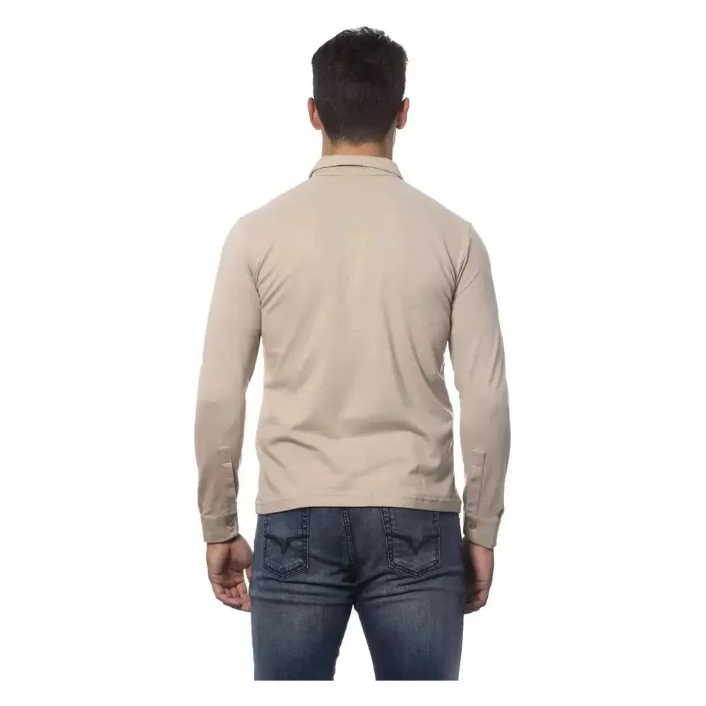 Verri Beige Cotton Men Shirt Verri