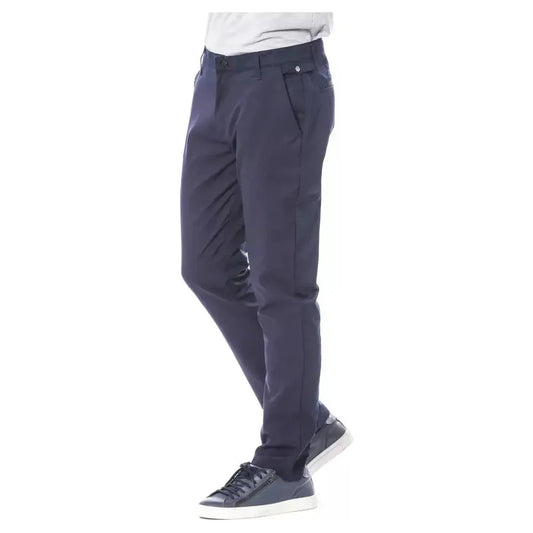 Verri Blue Polyester Men's Pant Verri