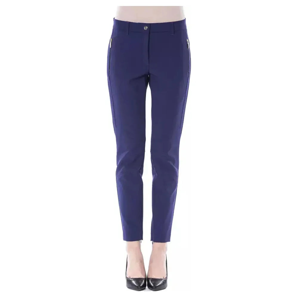 BYBLOS Blue Polyester Women's Pant BYBLOS