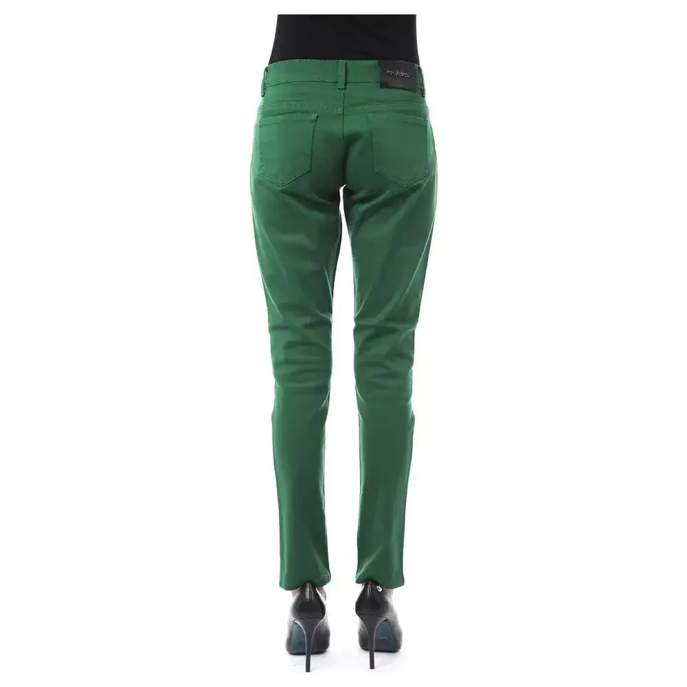 BYBLOS Green Cotton Women Pant BYBLOS