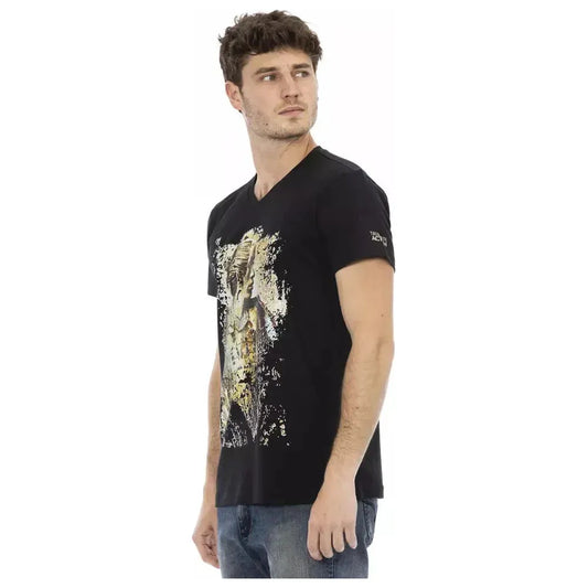 Trussardi Action Black Cotton Men's T-Shirt Trussardi Action