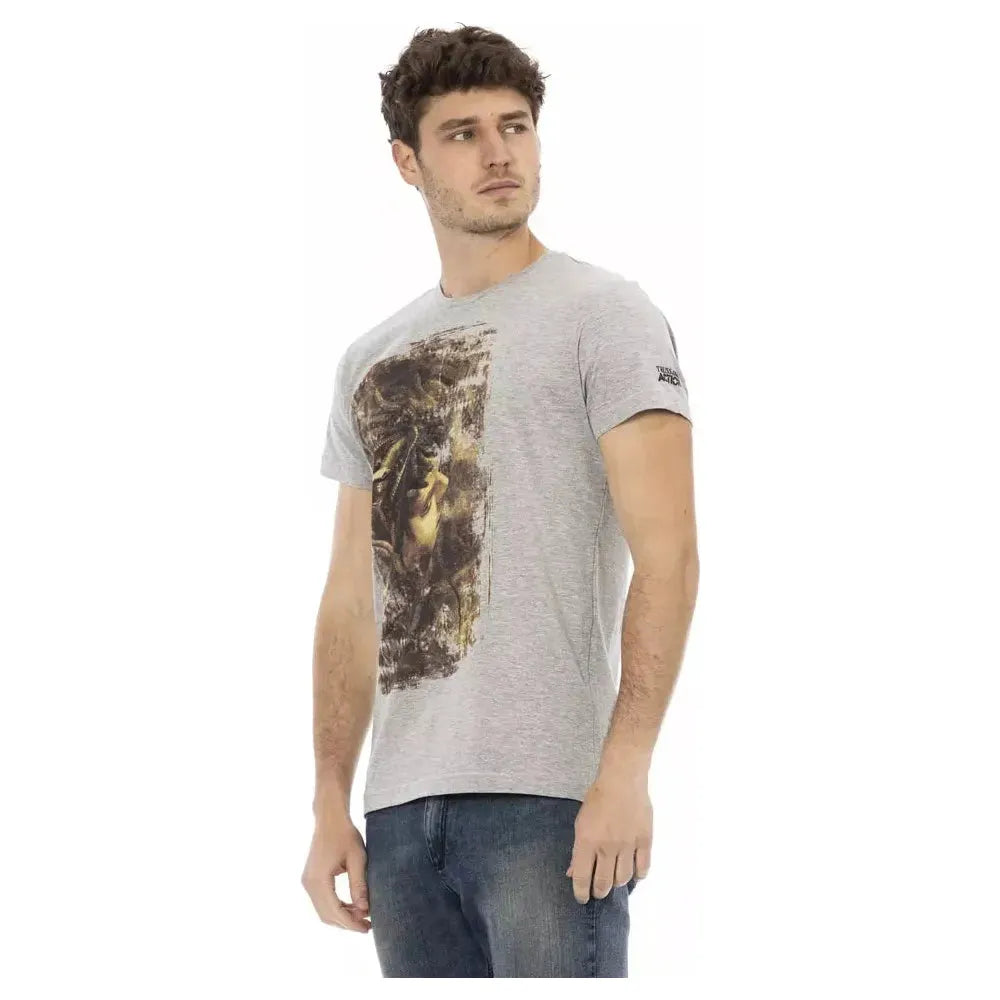 Trussardi Action Gray Cotton Men's T-Shirt