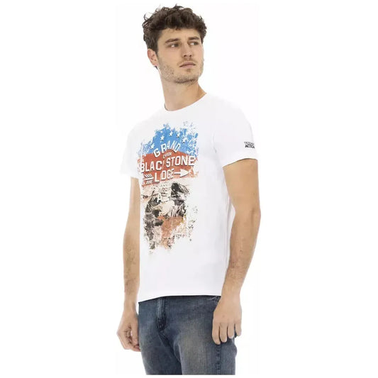 Trussardi Action White Cotton Men's T-Shirt Trussardi Action