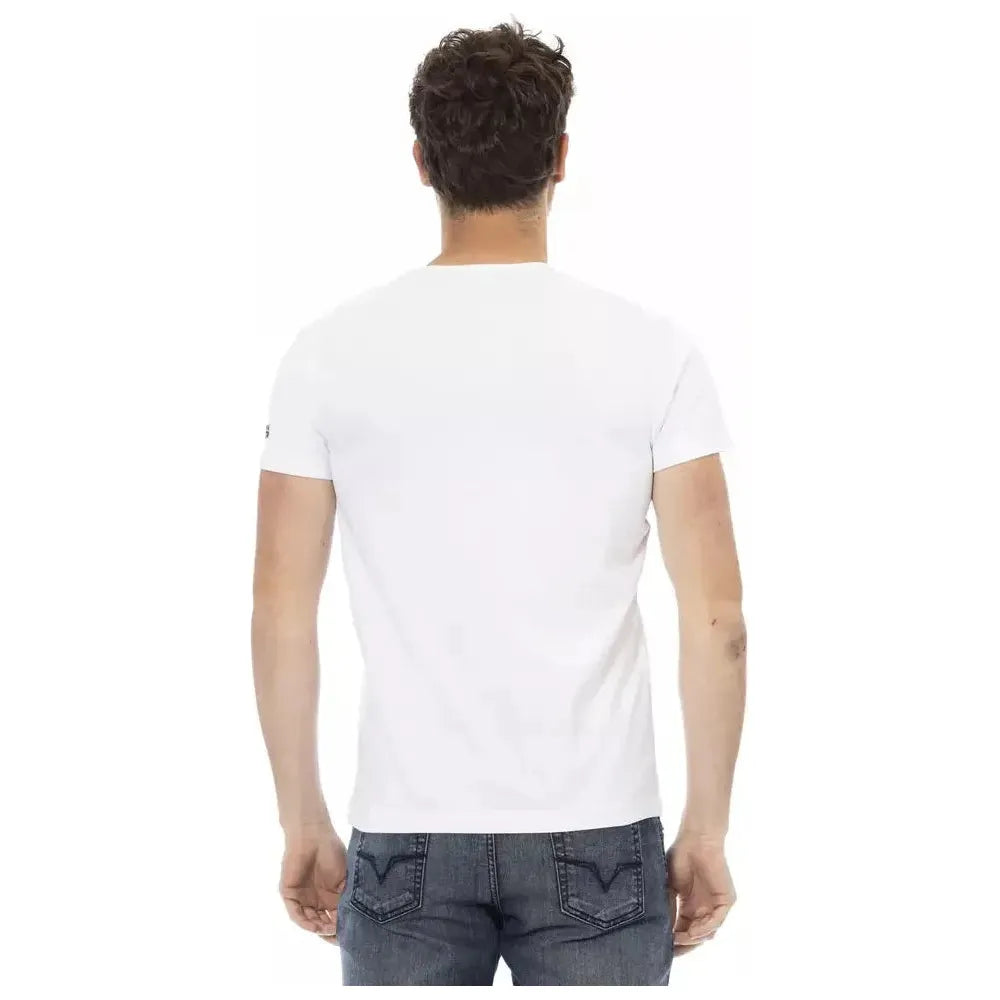 Trussardi Action White Cotton Men's T-Shirt Trussardi Action