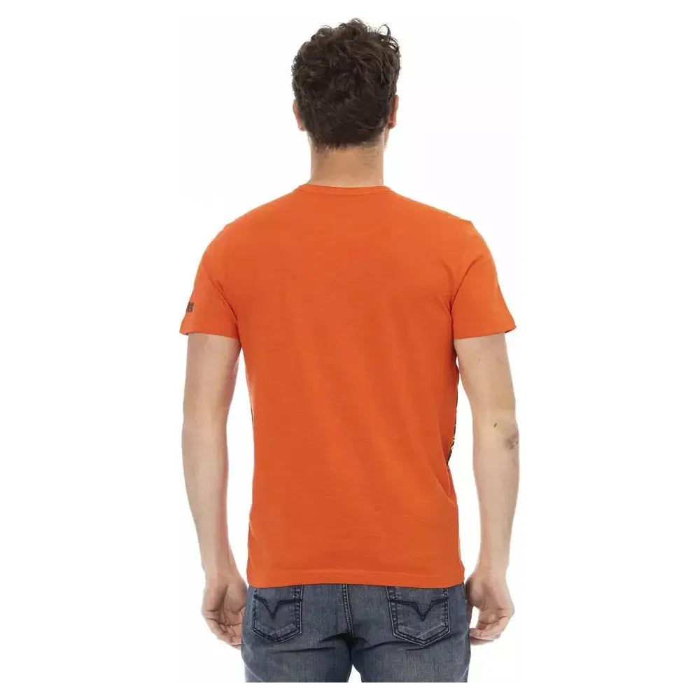 Trussardi Action Orange Cotton Men T-Shirt Trussardi Action