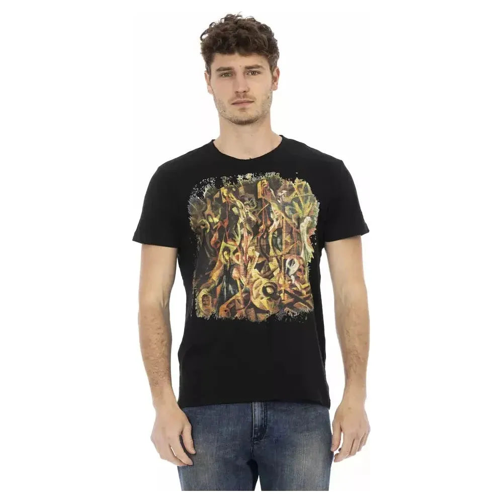 Trussardi Action Black Cotton Men's T-Shirt