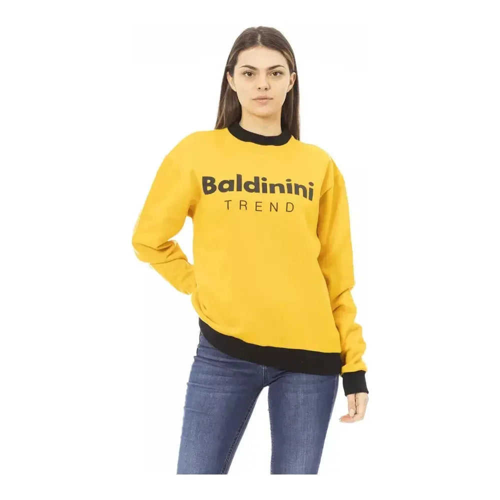 سترة نسائية قطنية باللون الأصفر من Baldinini Trend