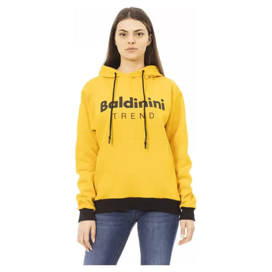 Baldinini Trend Yellow Cotton Women Sweater Baldinini Trend