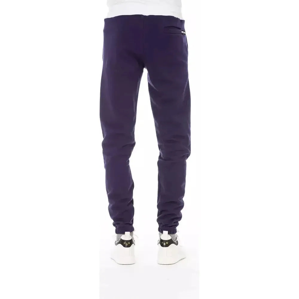 Baldinini Trend Purple Cotton Men Pants Baldinini Trend