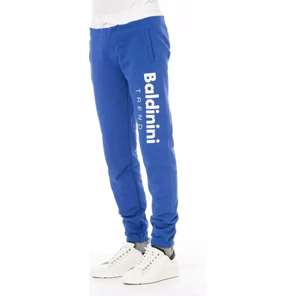 Baldinini Trend Blue Cotton Men Pant Baldinini Trend