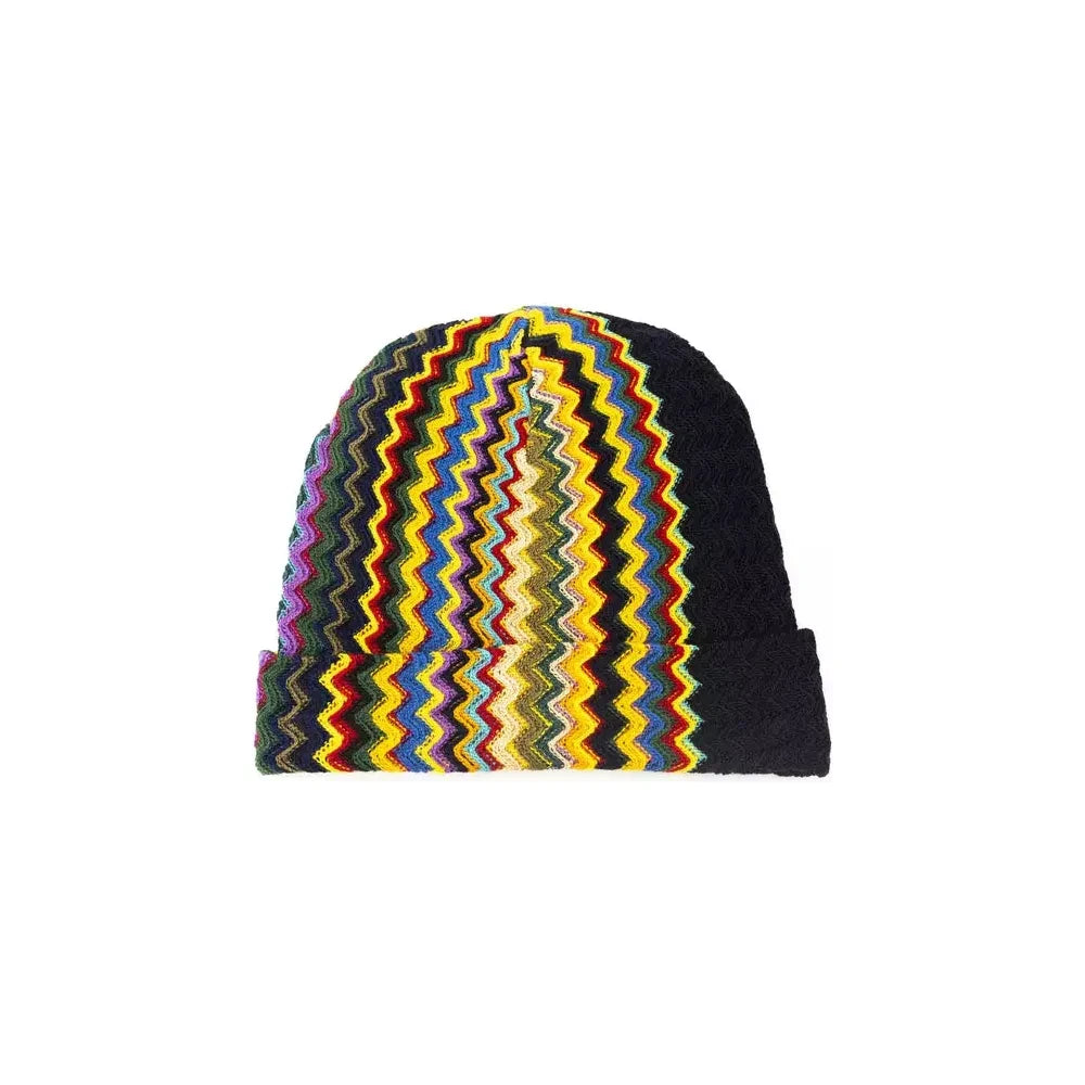 Missoni Multicolor Wool Men Cap Missoni