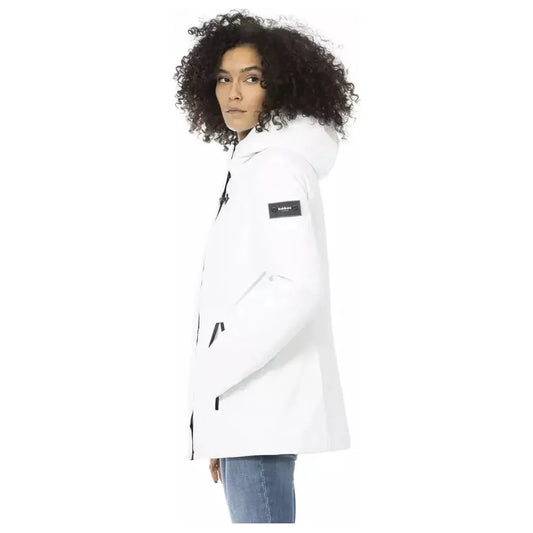 Baldinini Trend White Polyester Women Jacket Baldinini Trend