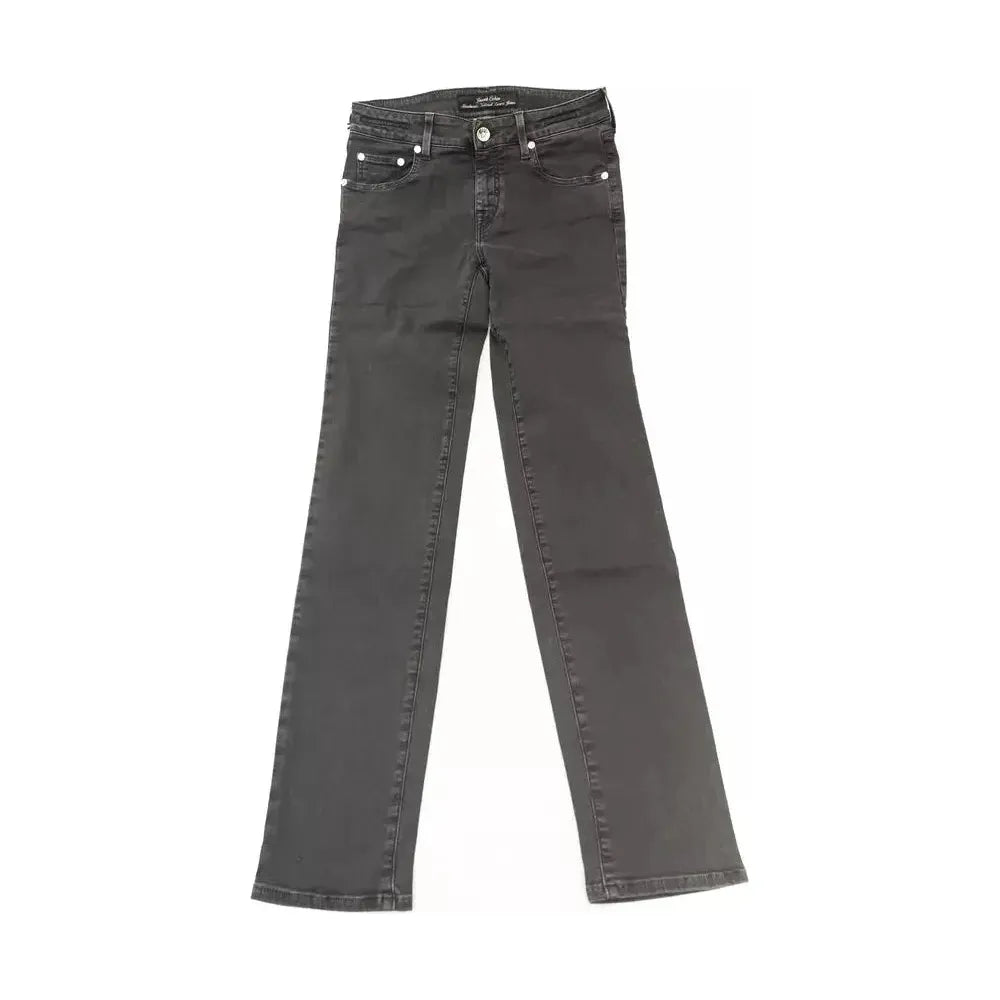 Jacob Cohen Black Cotton Women Jeans Jacob Cohen