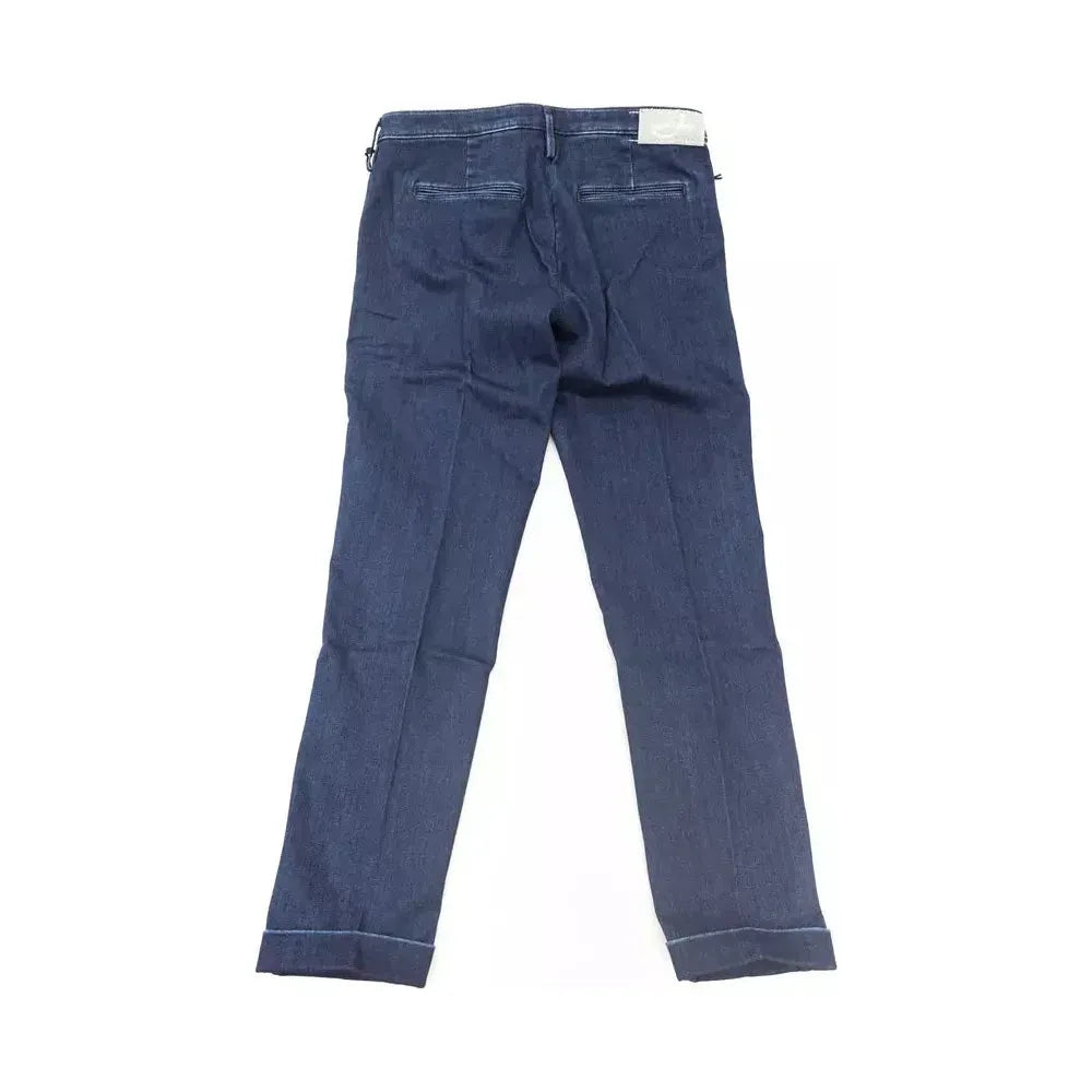 Jacob Cohen Blue Cotton Women Jeans Jacob Cohen