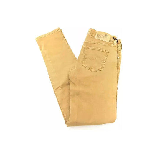 Jacob Cohen Beige Cotton Women Jean Jacob Cohen