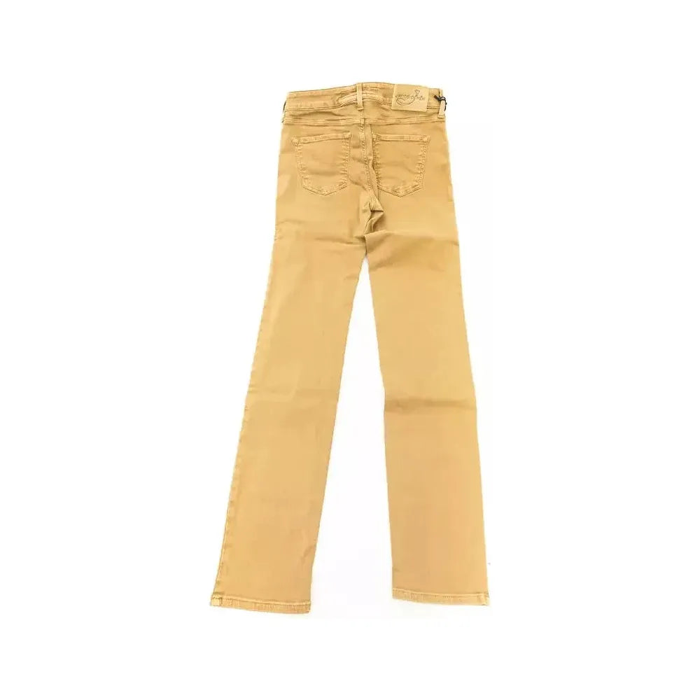 Jacob Cohen Beige Cotton Women Jean Jacob Cohen