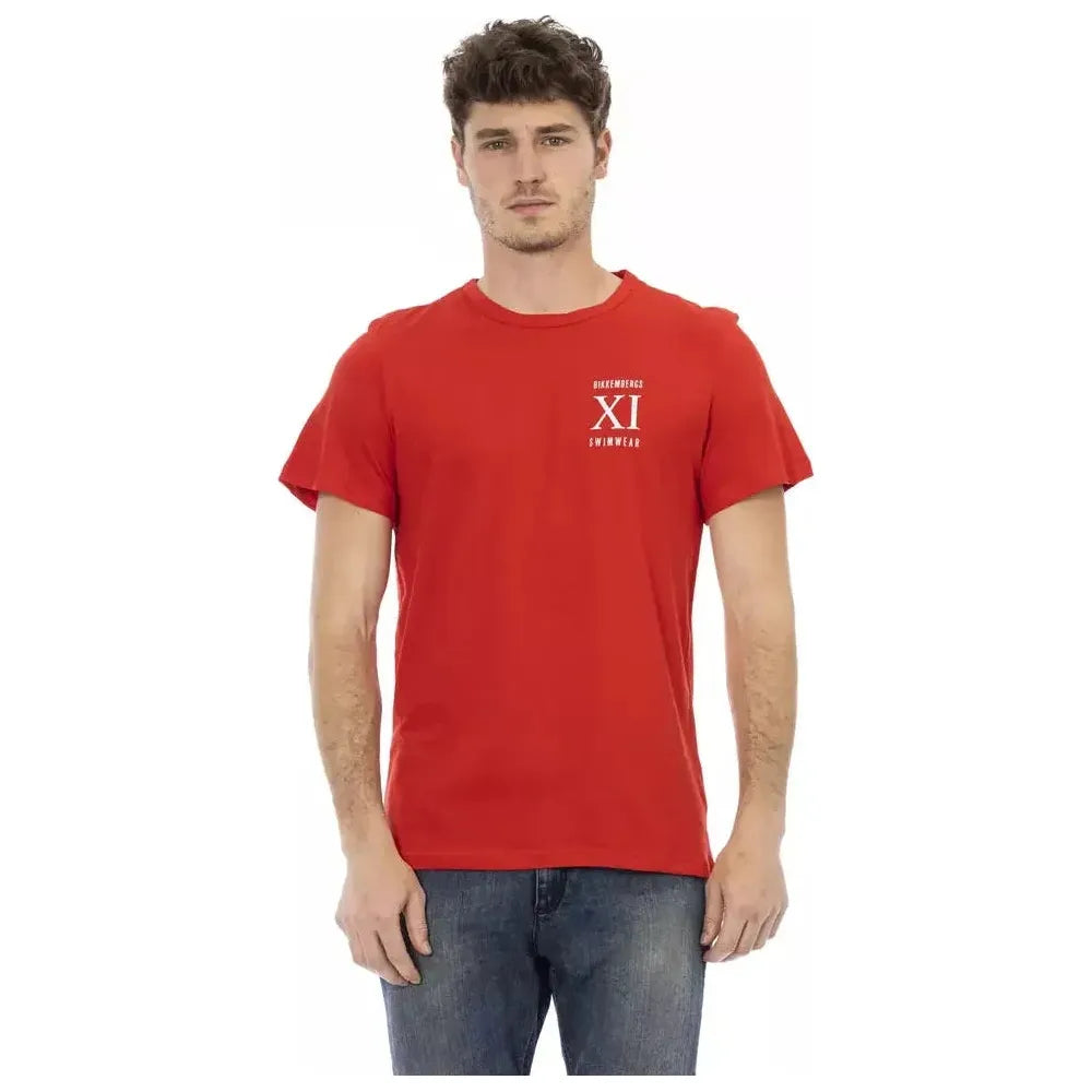 Bikkembergs Red Cotton Men's T-Shirt Bikkembergs